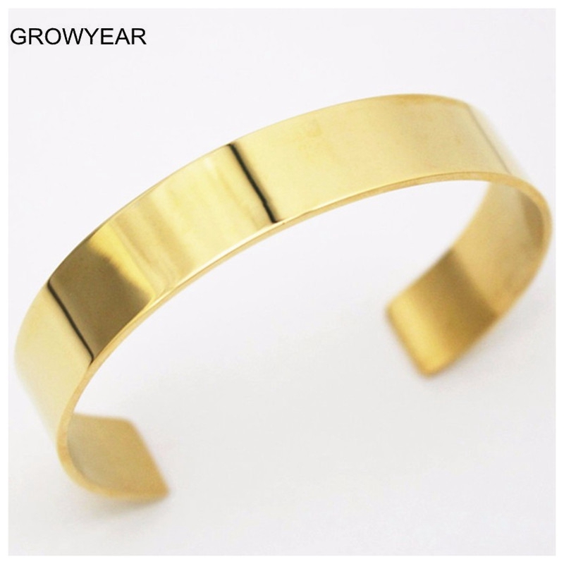 Bracelets - Stainless Steel Jewelry Bangles Logo Simple