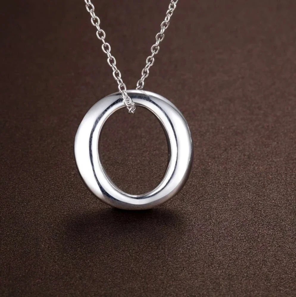 Hot 925 Sterling Silver Simple - 925 Sterling Silver Chain Necklace Men ulasan dan harga