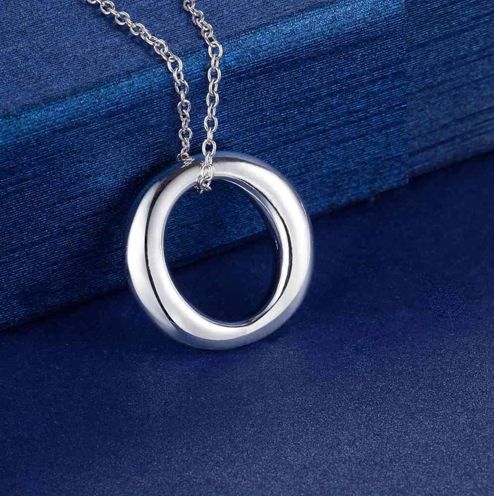 Hot 925 Sterling Silver Simple - 925 Sterling Silver Chain Necklace Men ulasan dan harga