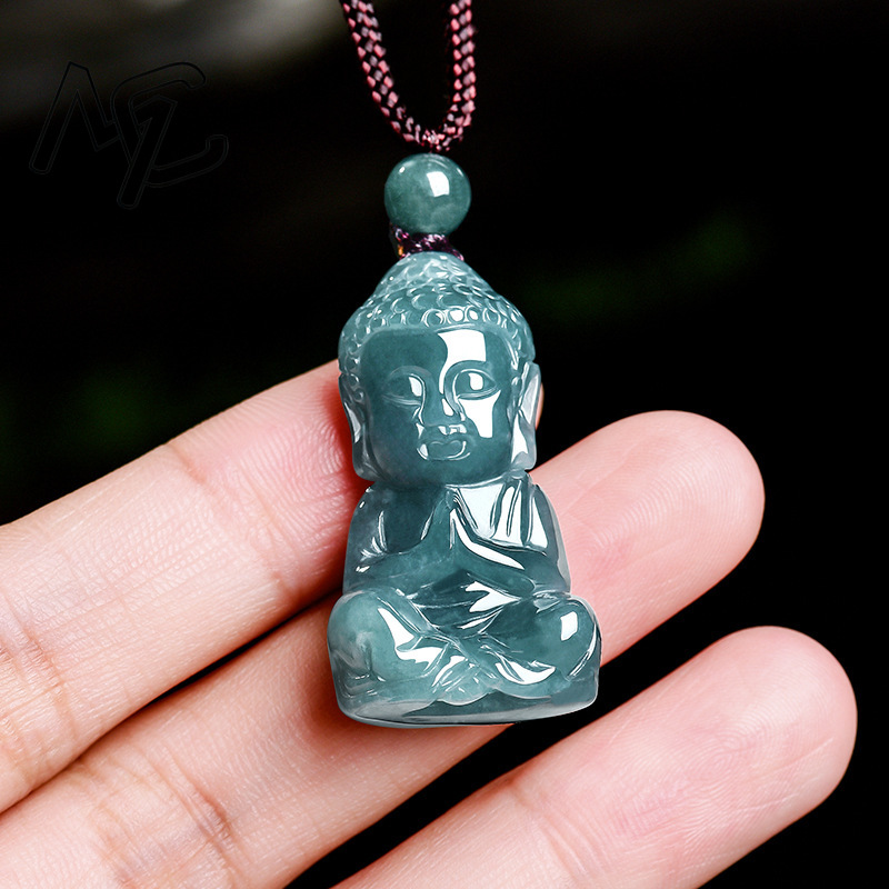 Natural Real Emerald Jade Blue - Necklaces ulasan dan harga