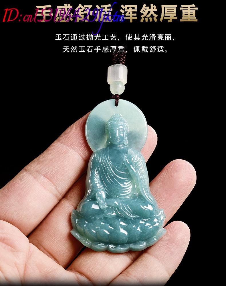 Natural Burmese Jadeite Buddha - Necklaces ulasan dan harga