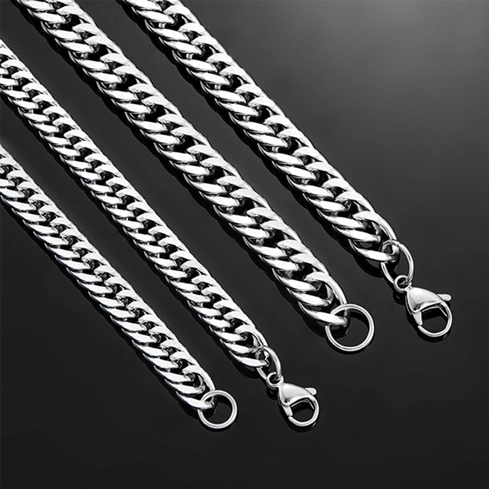 HIYEE 3mm/4mm/5mm/6mm/7mm/8mm  - Cuban Link Chain 12Mm ulasan dan harga