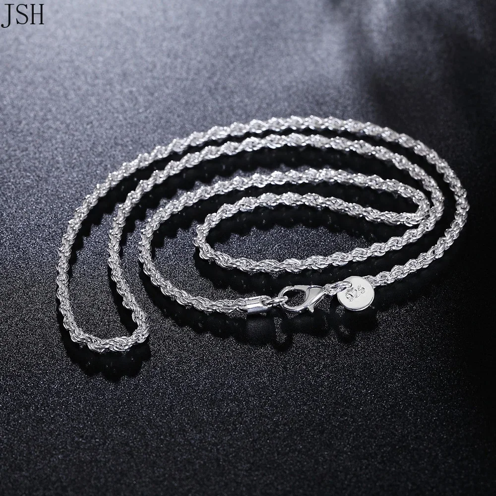 40-60cm wholesale 925 Sterling - 925 Sterling Silver Chain Necklace Men ulasan dan harga