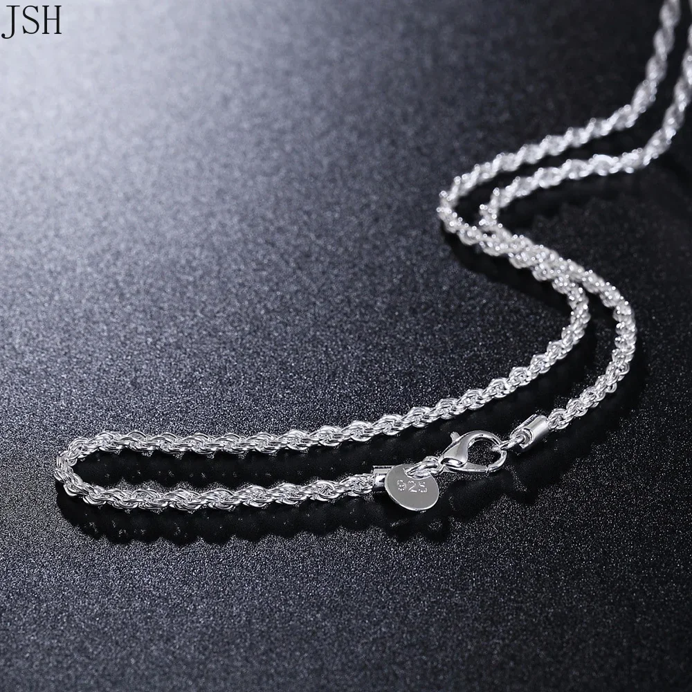 40-60cm wholesale 925 Sterling - 925 Sterling Silver Chain Necklace Men ulasan dan harga