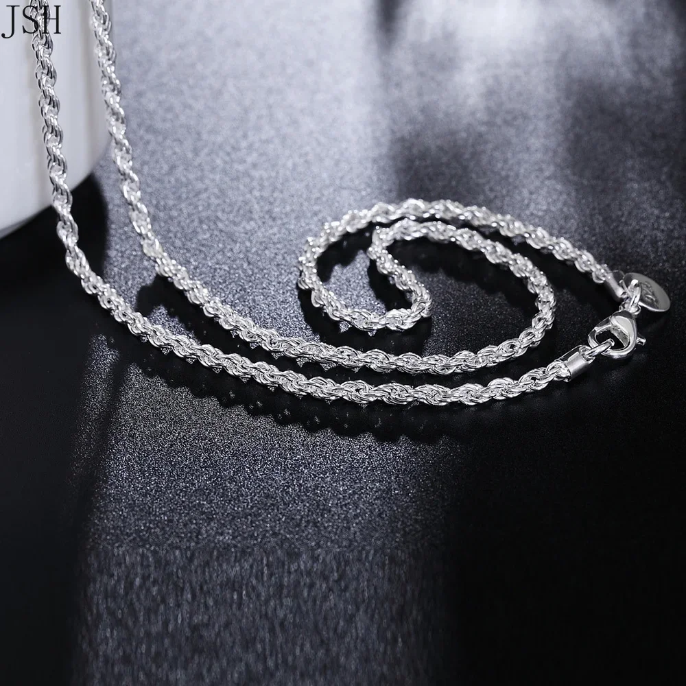 40-60cm wholesale 925 Sterling - 925 Sterling Silver Chain Necklace Men ulasan dan harga