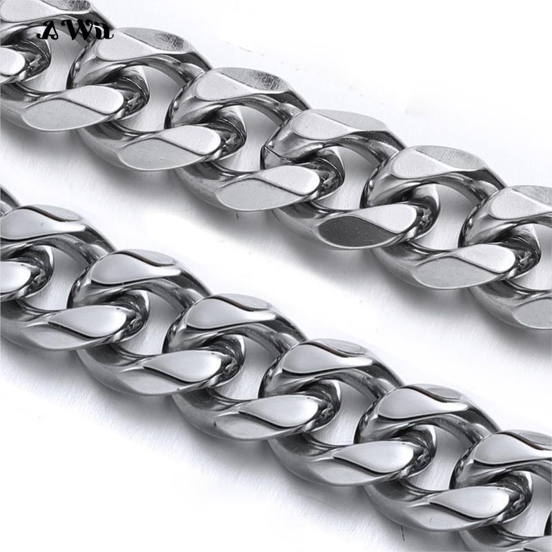 Cuban Link Chain Stainless Ste - Cuban Link Chain 12Mm ulasan dan harga