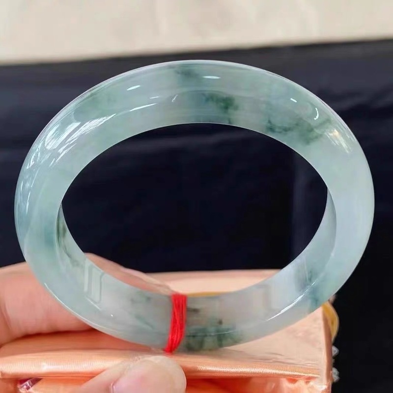 Myanmar jadeite with blue flor - Bracelets ulasan dan harga
