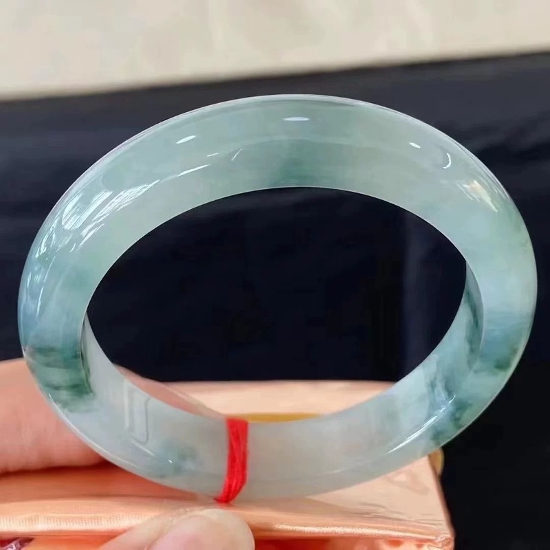 Myanmar jadeite with blue flor - Bracelets ulasan dan harga