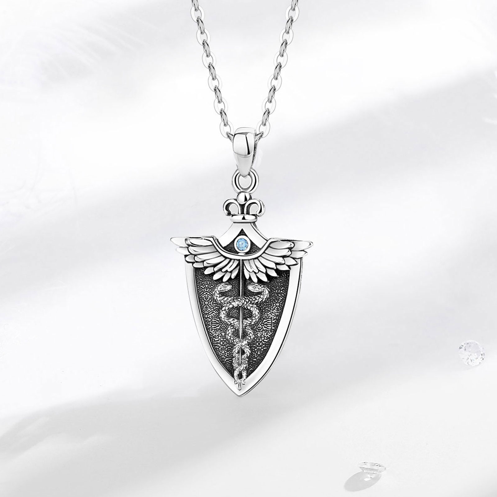 Eudora Original 925 Sterling S - 925 Sterling Silver Chain Necklace Men ulasan dan harga