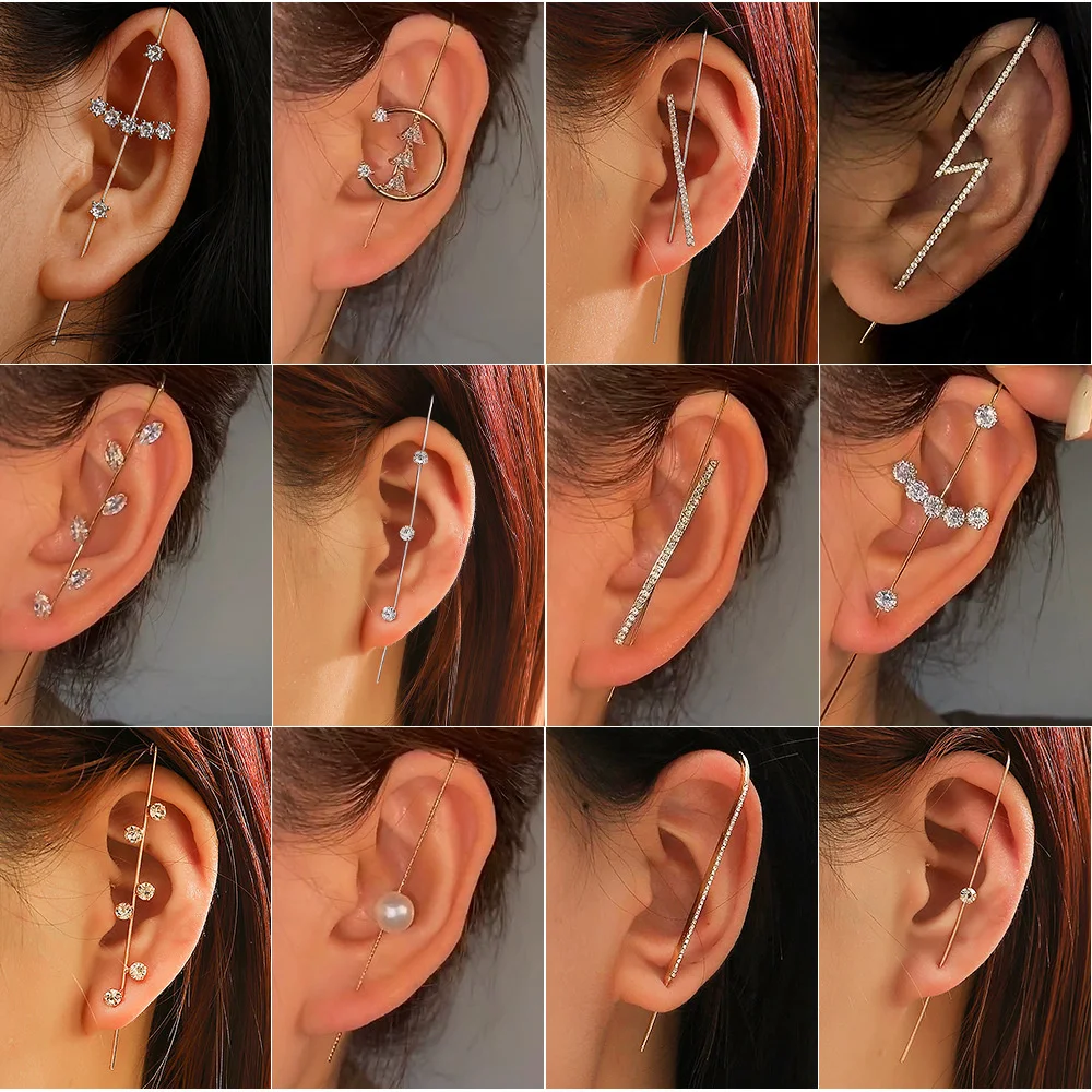 New temperament puncture zirco - Earrings ulasan dan harga