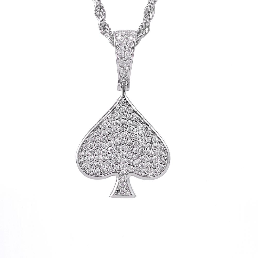 ESKEEm Iced Out VVS Moissanite - 925 Sterling Silver Chain Necklace Men ulasan dan harga