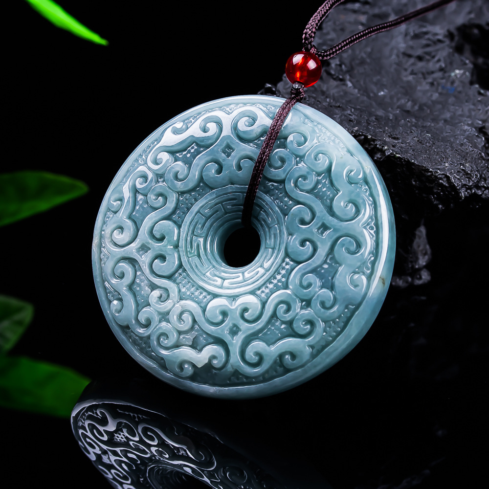 Natural Burmese Jadeite Flower - Necklaces ulasan dan harga