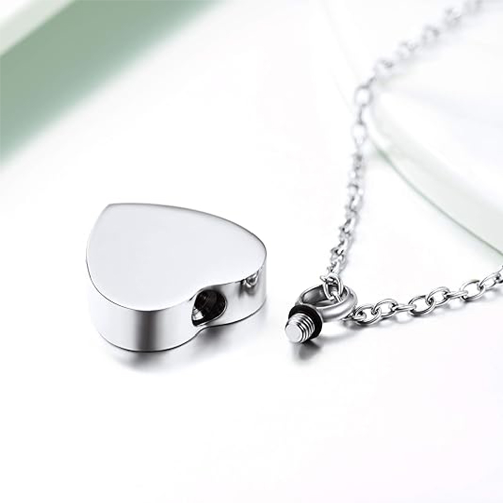 3 Styles Stainless Steel Urn N - Heart Locket Necklace Photo ulasan dan harga