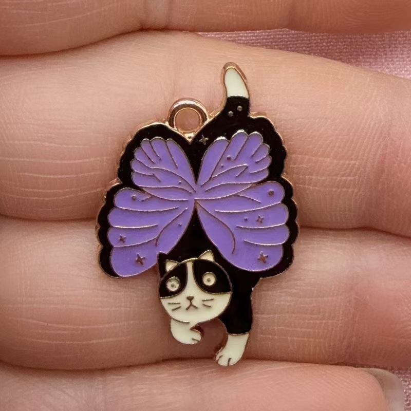 10pcs Butterfly Cat Love Korea - Earrings ulasan dan harga