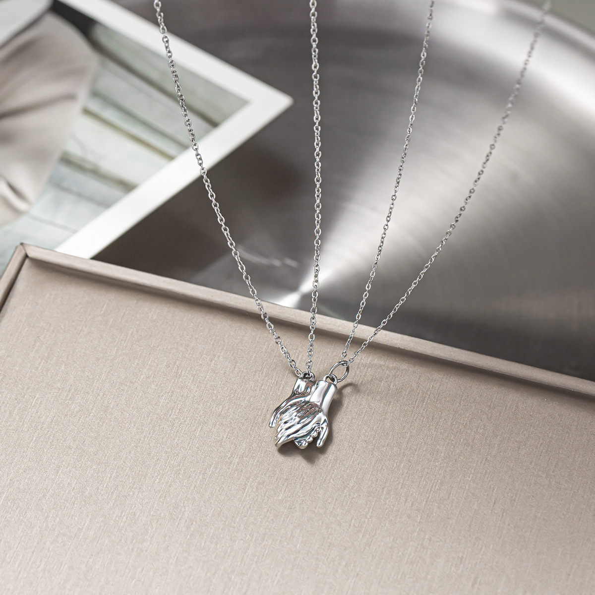 2Pcs/Set Couple Matching Neckl - Magnetic Couple Matching Necklaces ulasan dan harga