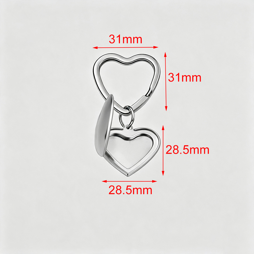 Fnixtar 10pcs Heart Photo Fram - Heart Locket Necklace Photo ulasan dan harga