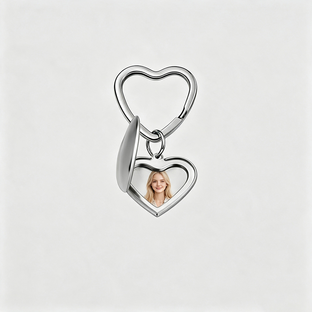 Fnixtar 10pcs Heart Photo Fram - Heart Locket Necklace Photo ulasan dan harga