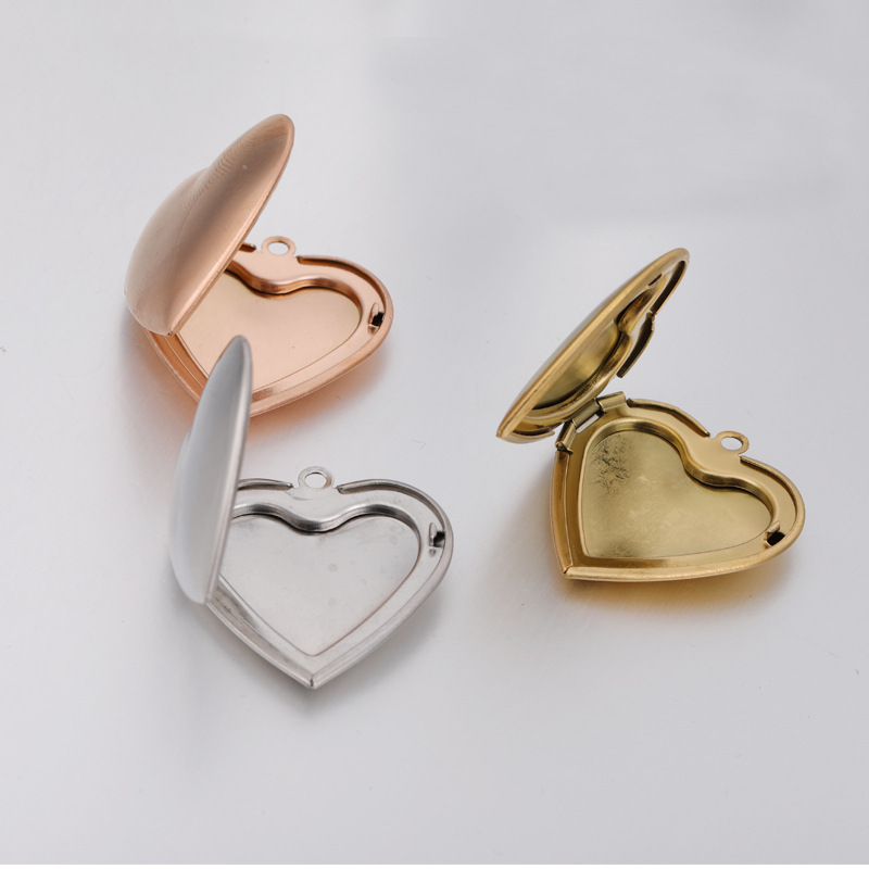 Fnixtar 10pcs Heart Photo Fram - Heart Locket Necklace Photo ulasan dan harga