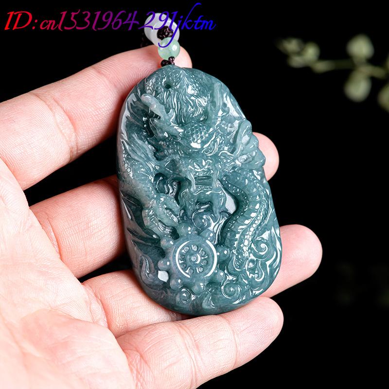 Burmese Jadeite Dragon Pendant - Necklaces ulasan dan harga