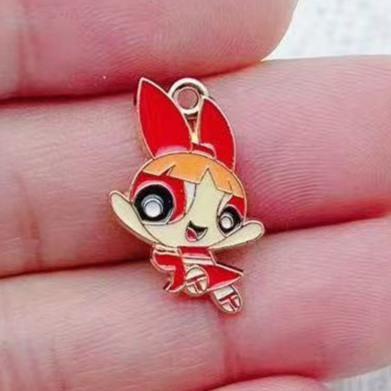 10pcs Alloy Oil-Dripping Carto - Earrings ulasan dan harga