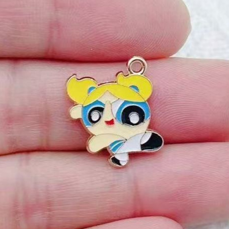 10pcs Alloy Oil-Dripping Carto - Earrings ulasan dan harga
