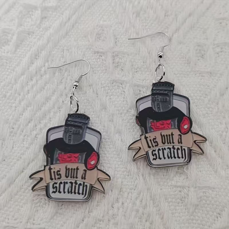 10PCS acrylic black and white  - Earrings ulasan dan harga