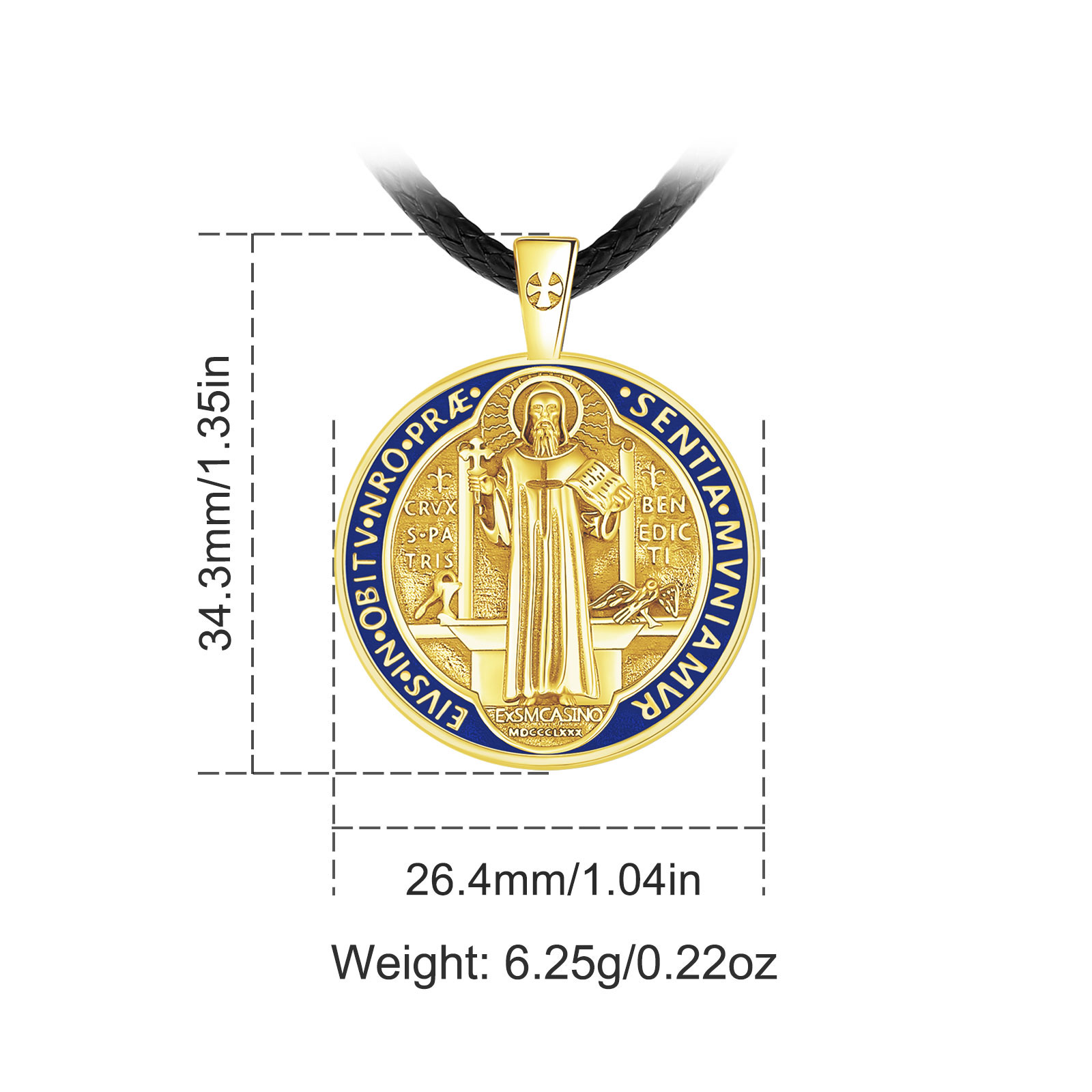 Eudora 925 Sterling Silver Sai - Cross Pendant Necklace Gold ulasan dan harga