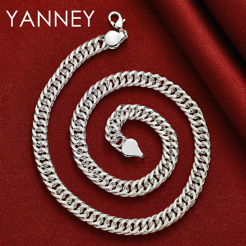 10MM 925 Sterling Silver 20/24 - Cuban Link Chain 12Mm ulasan dan harga