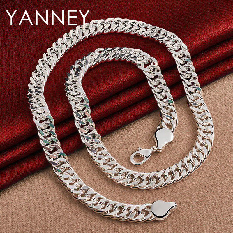 10MM 925 Sterling Silver 20/24 - Cuban Link Chain 12Mm ulasan dan harga