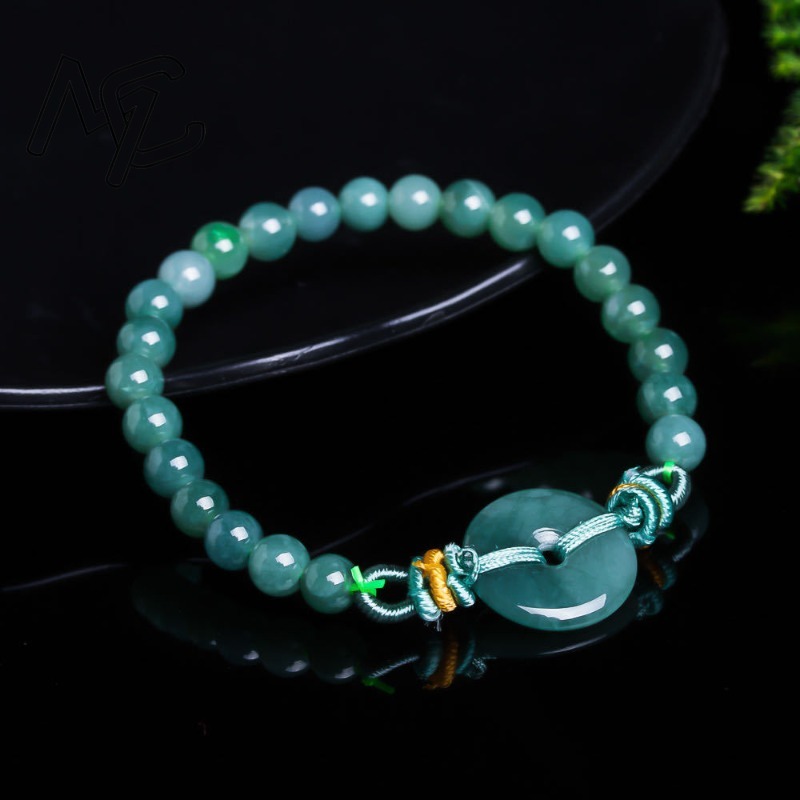 Natural Real Emerald Blue Wate - Bracelets ulasan dan harga