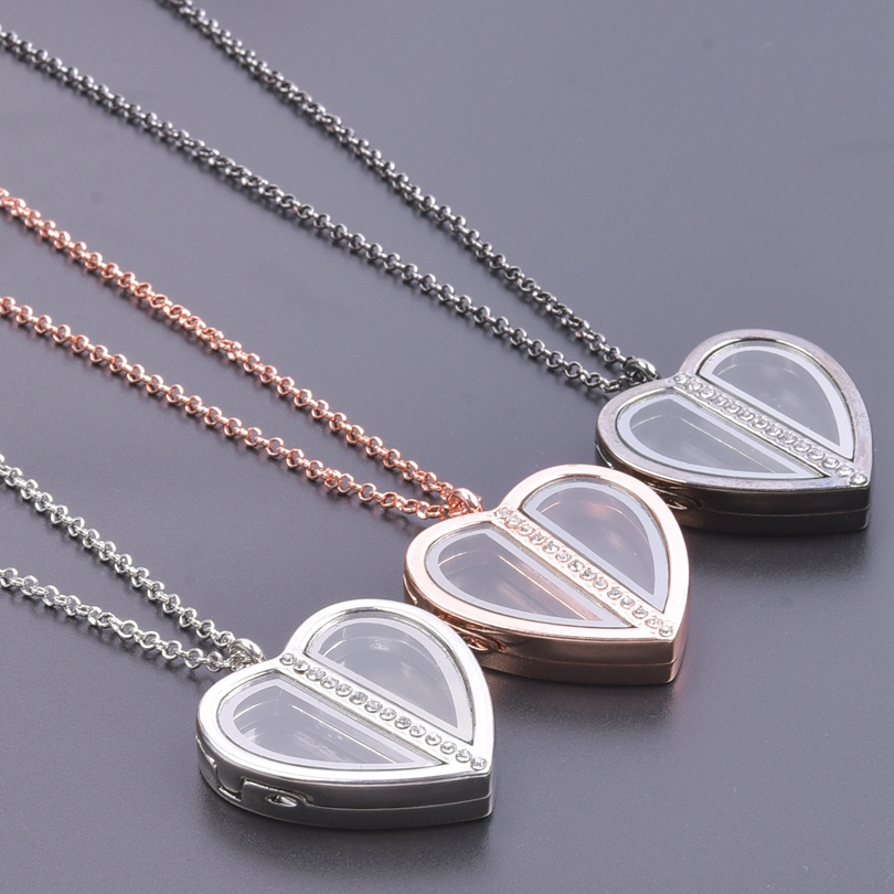 Magnet Heart Locket Necklace F - Heart Locket Necklace Photo ulasan dan harga