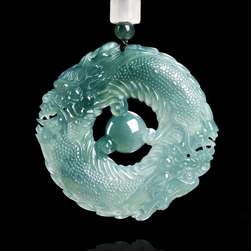 Natural Real Emerald Blue Wate - Necklaces ulasan dan harga