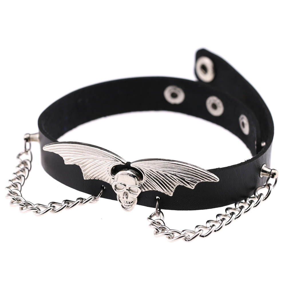 Trendy Punk Spike Rivet Leathe - Goth Punk Spike Choker ulasan dan harga