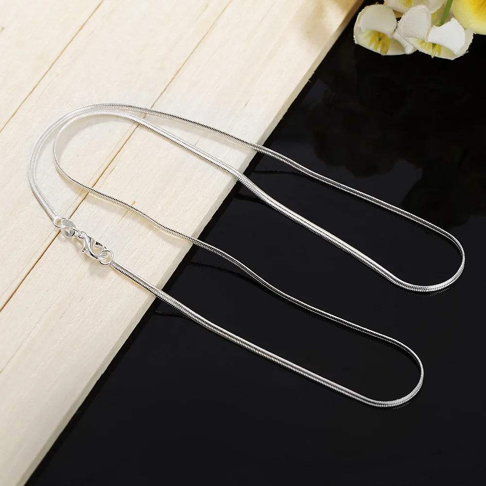 40-75cm Length 925 Sterling Si - 925 Sterling Silver Chain Necklace Men ulasan dan harga