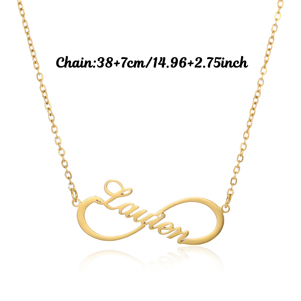 Custom Name Infinity Necklaces - Custom Name Necklace Stainless Steel ulasan dan harga