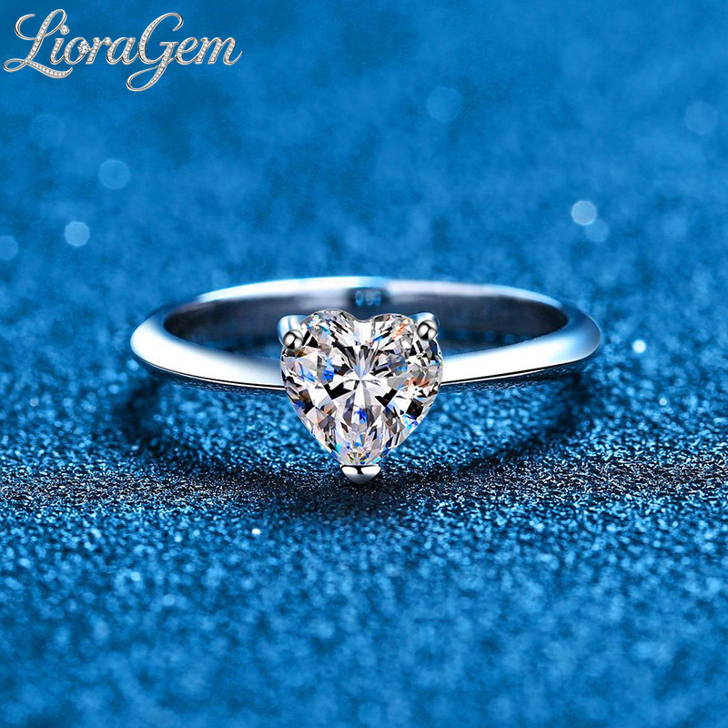 LioraGem 1-Carat Fancy-Shaped  - Moissanite Engagement Ring 1 Carat ulasan dan harga