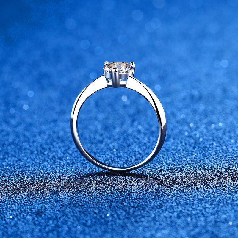 LioraGem 1-Carat Fancy-Shaped  - Moissanite Engagement Ring 1 Carat ulasan dan harga