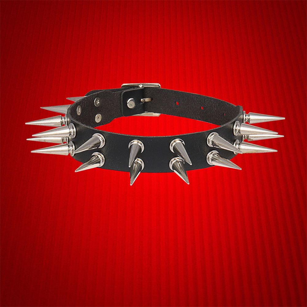 Long Spiked Choker Collar For  - Goth Punk Spike Choker ulasan dan harga