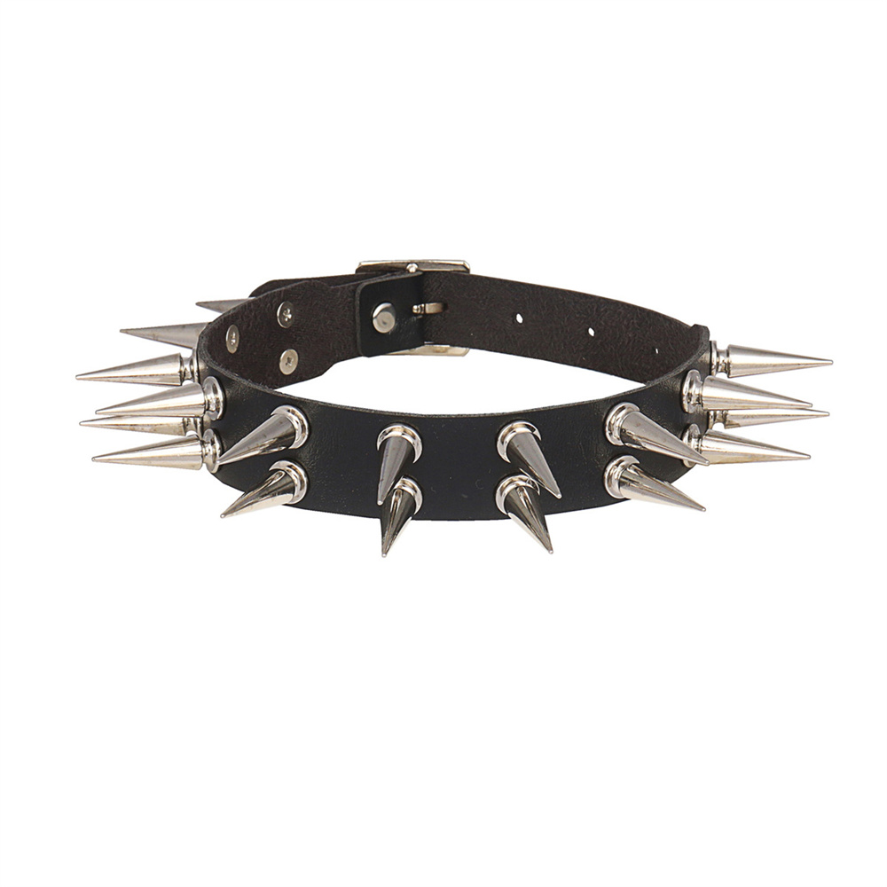 Long Spiked Choker Collar For  - Goth Punk Spike Choker ulasan dan harga