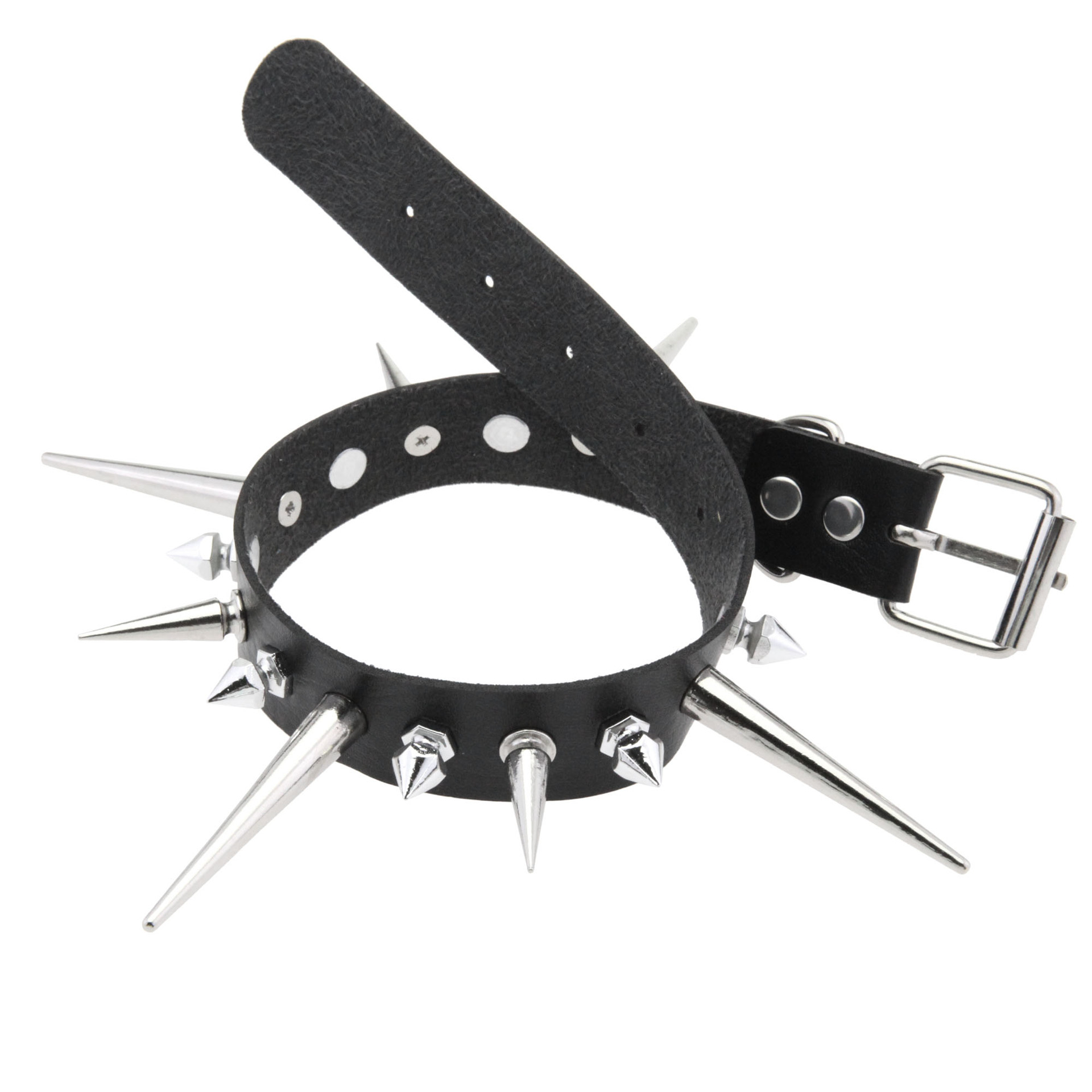 KMVEXO Punk Long Spike Choker  - Goth Punk Spike Choker ulasan dan harga