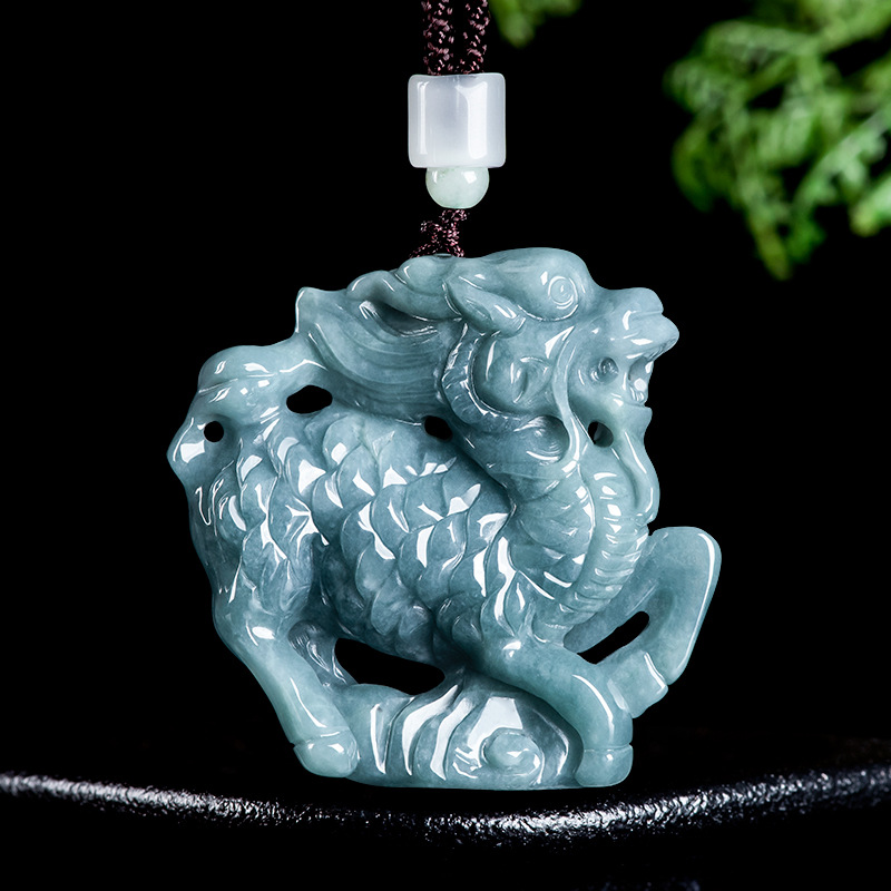 Burmese Jadeite Kylin Pendant  - Necklaces ulasan dan harga