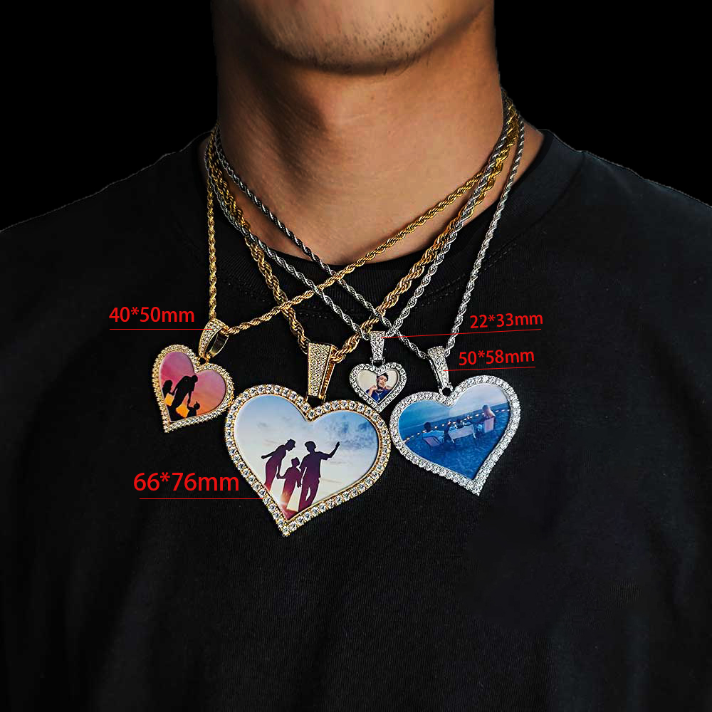 Hip Hop Heart Locket Necklace  - Heart Locket Necklace Photo ulasan dan harga