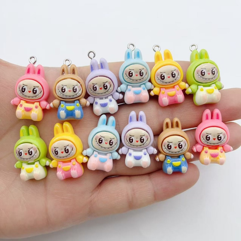 10Pcs Kawaii Rabbit Strawberry - Earrings ulasan dan harga