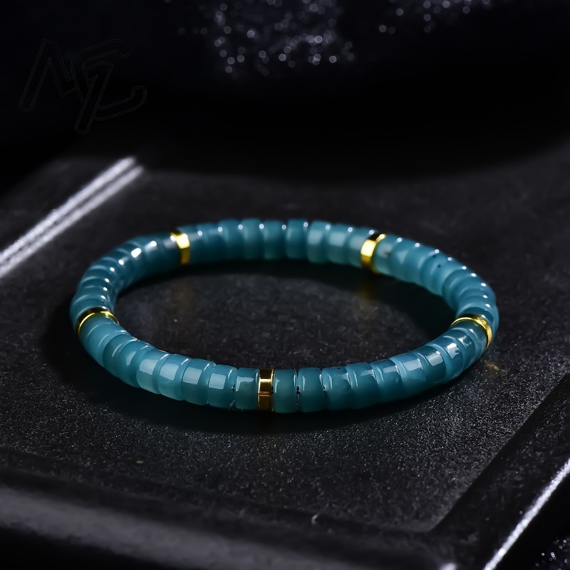 Natural Jadeite Blue Water Aba - Bracelets ulasan dan harga