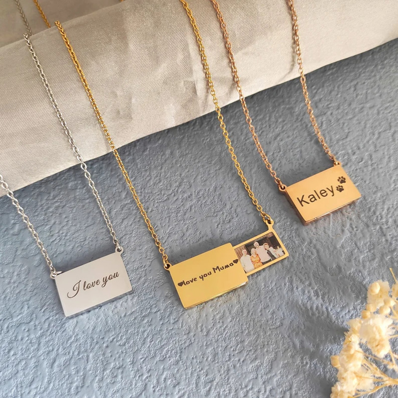Personalized Stainless Steel P - Heart Locket Necklace Photo ulasan dan harga