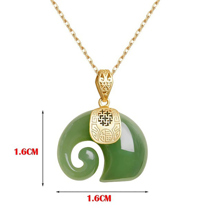 Boutique Natural Stone Hetian  - Crystal Pendant Necklace Natural Stone ulasan dan harga