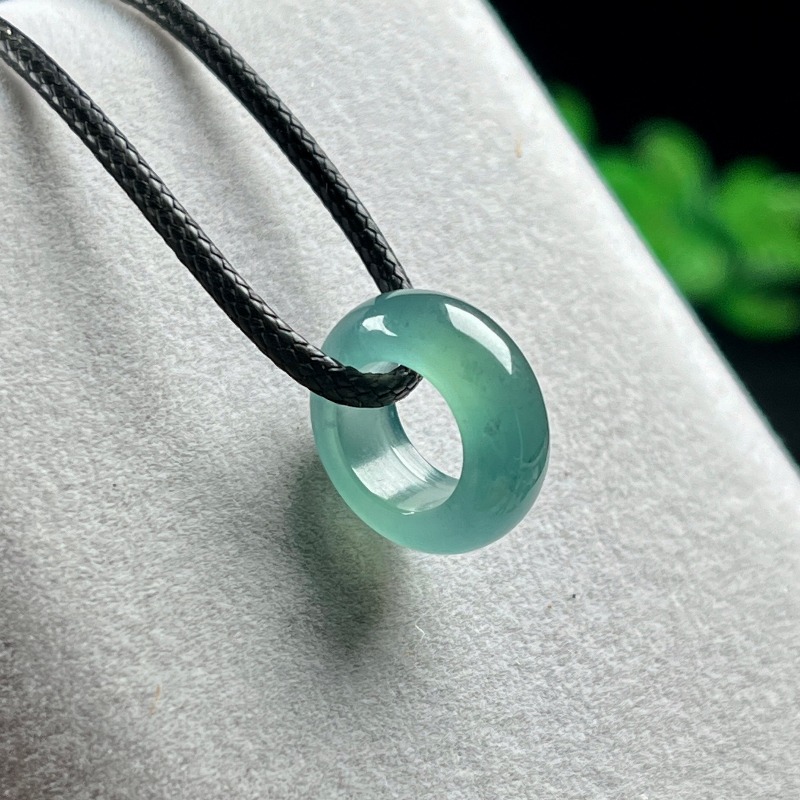 Natural Emerald Blue Water Luc - Rings ulasan dan harga