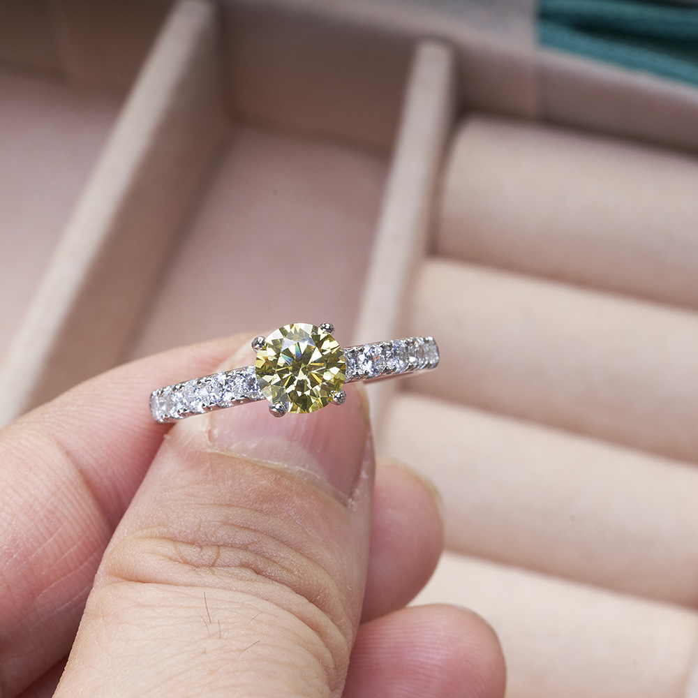 1-Carat D VVS1 Moissanite Ring - Moissanite Engagement Ring 1 Carat ulasan dan harga