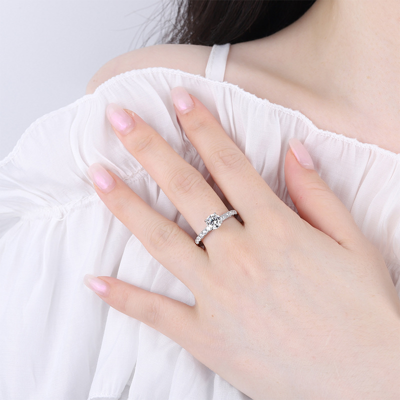 1-Carat D VVS1 Moissanite Ring - Moissanite Engagement Ring 1 Carat ulasan dan harga