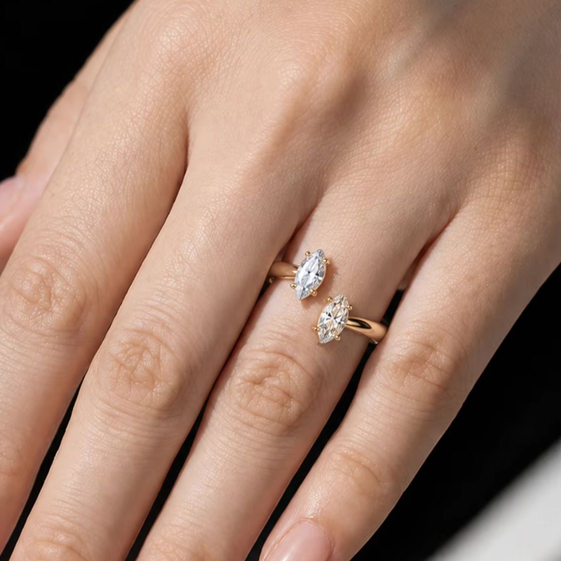 A 1-Carat 925 Sterling Silver  - Moissanite Engagement Ring 1 Carat ulasan dan harga